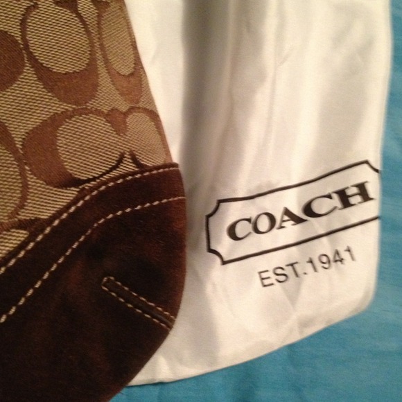 Authentic Suede Coach Bag - Picture 2 of 4