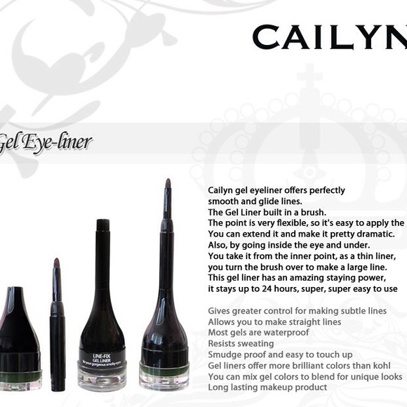 Gel Eye-liner.   Perfectly smooth and glide lines - Picture 1 of 2