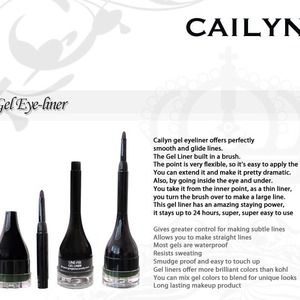 Gel Eye-liner.   Perfectly smooth and glide lines