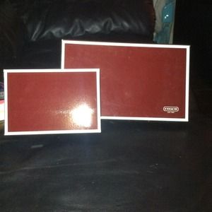 2 brown coach boxes. BOXES ONLY