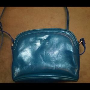Cobalt blue Genuine leather purse from Italy!