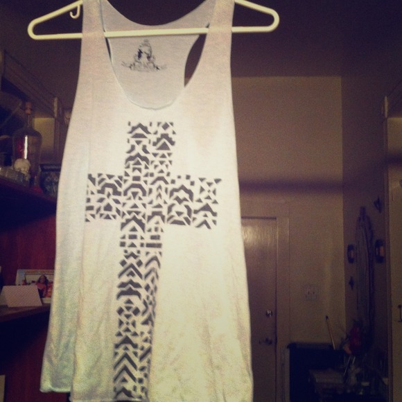 Racer back tribal shirt