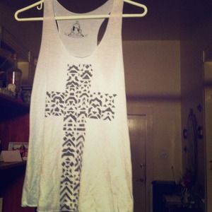 Racer back tribal shirt