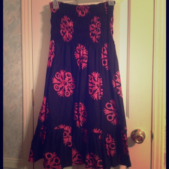 Black strapless Dress