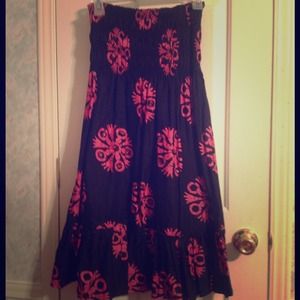 Black strapless Dress