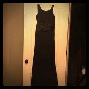 Black David's Bridal dress