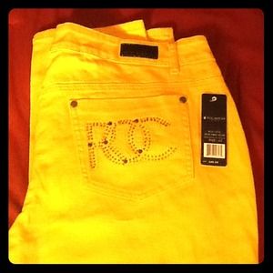 Rocawear Bright Yellow skinny jeans