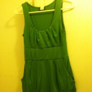 ❌❌❌❌SOLD❌❌❌❌Kelly green tank top dress