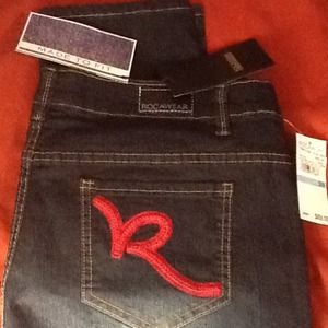 Rocawear DarkWash Skinny jean w/red detail