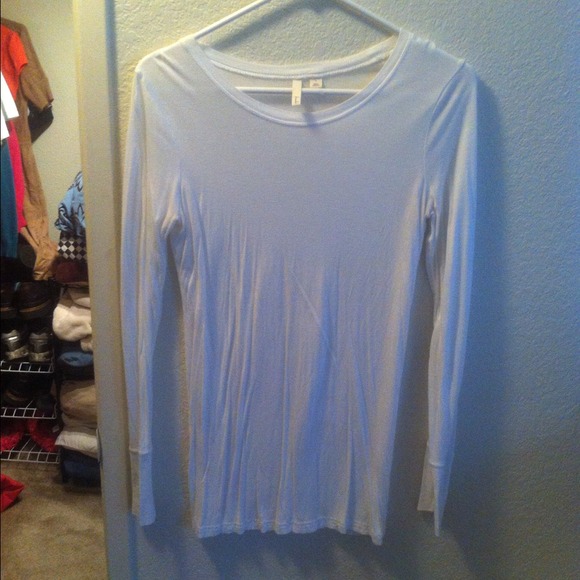 Sheer white long sleeve