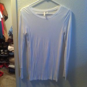 Sheer white long sleeve