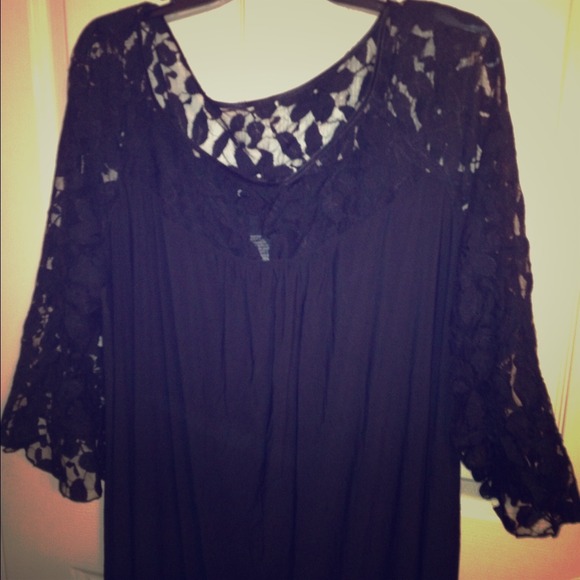 Black lace dress