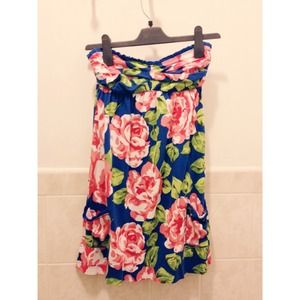 A&F Strapless Floral Dress