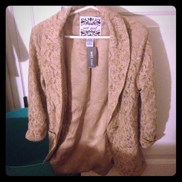 Laced Beige Blazer