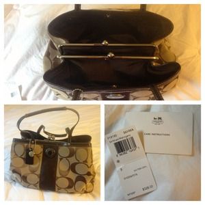 COACH designer medium tote