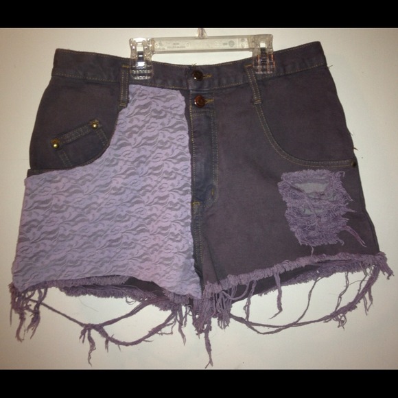 Lace high waisted shorts - Picture 1 of 2