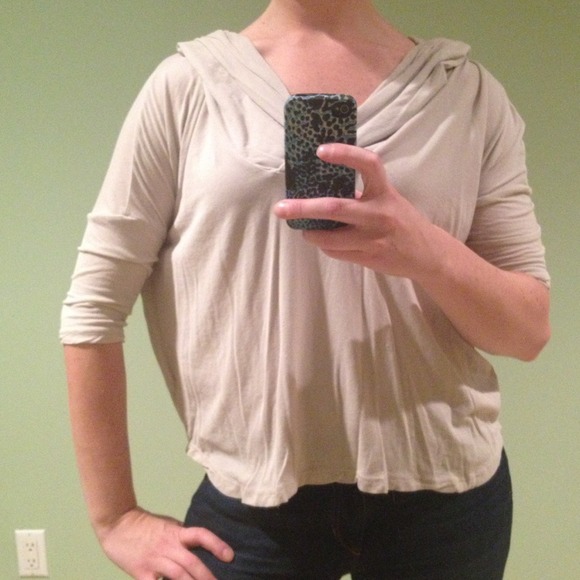 James Perse Tops - James Perse beige oversize shirt