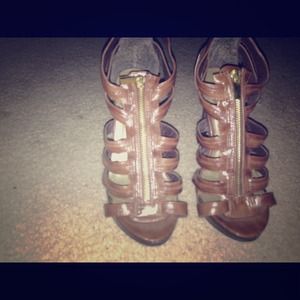 Brown Leather Heels