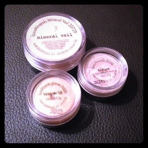 Bare Minerals- mineral veil, bisque and true gold!
