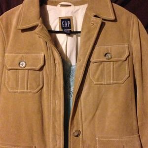 Leather Gap blazer