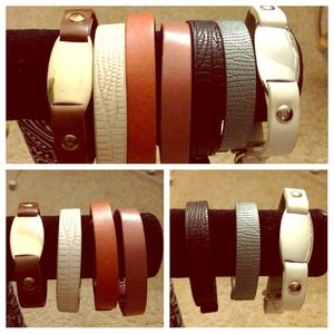 ❗SOLD ❗Leather bracelet bundle!!