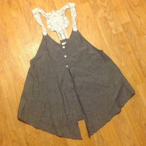 ⚡SOLD⚡Grey Racerback - Picture 1 of 4