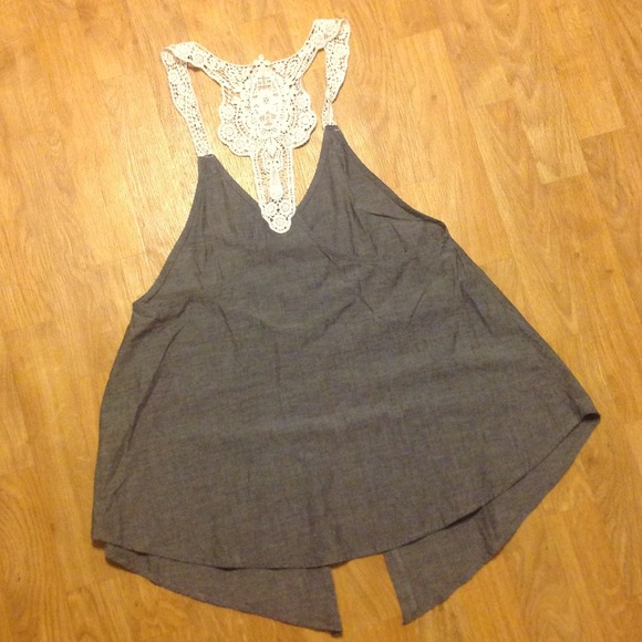 ⚡SOLD⚡Grey Racerback - Picture 4 of 4