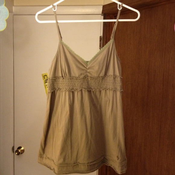 Olive greenish brown baby doll tank top