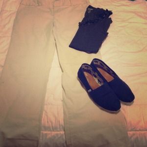 Khaki pants, size 8.