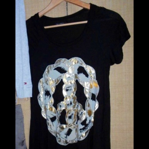 TRADED🎯Lauren Moshi Nautical Peace sign tee