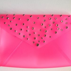BNWOT Large Envelope Clutch w/ Gem Embellishments BNWOT Large Envelope Clutch w/ Gem Embellishments