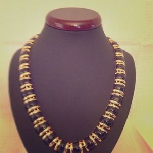 Gold and black choker