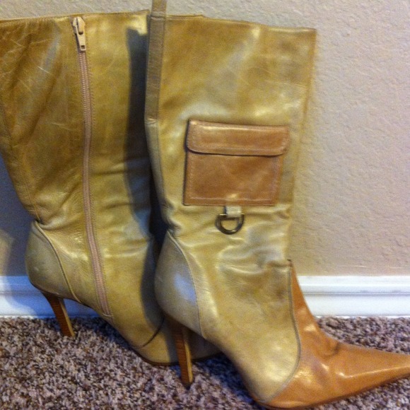 Leather boots