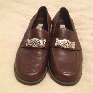 Brown leather with silver accent Brighton Shoes