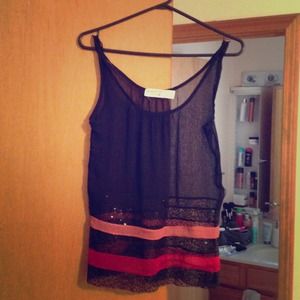 Dream out loud sequin tank.