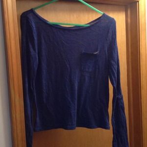 Hang Ten Long Sleeve Semi Sheer Top