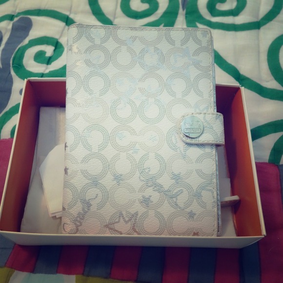 SOLD Coach Wallet Signature White with Silver Star