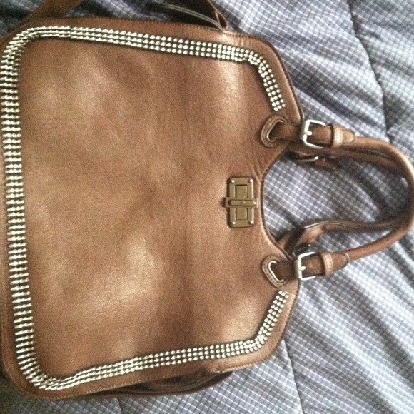 Oversized brown leather bag - Picture 1 of 1