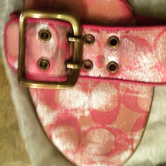 COACH SUMMER SHIMMER SANDALS Reduced - Picture 2 of 4