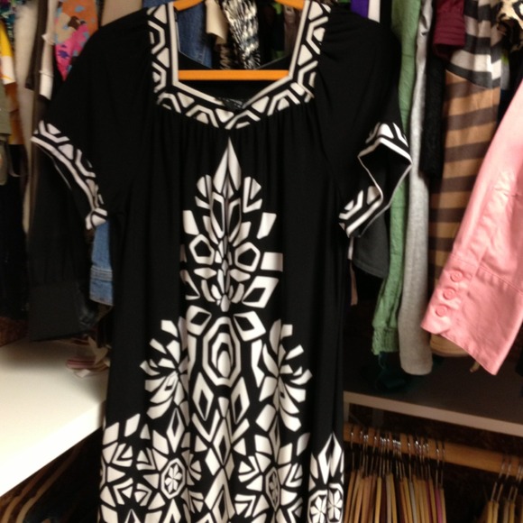 Black and white dress