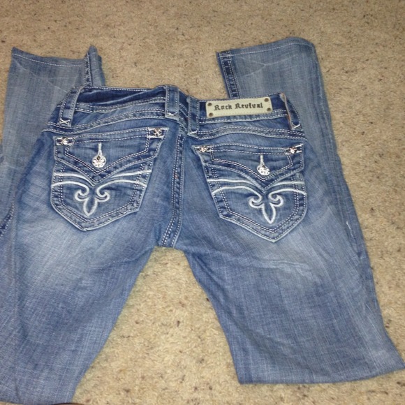 Rock revival heather straight size 26