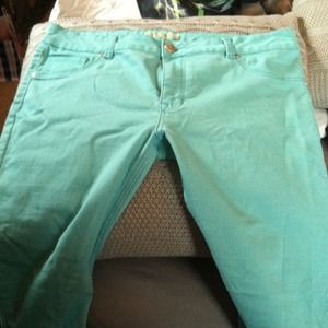 Turquoise pants/ capris