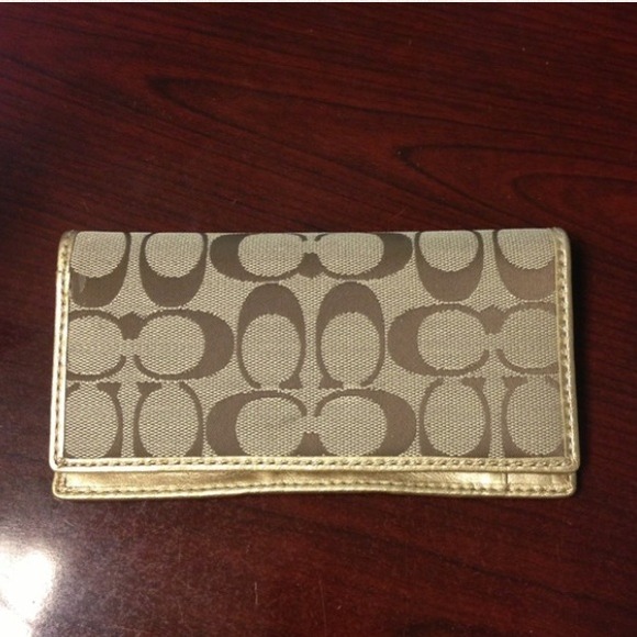 Coach Checkbook Cover