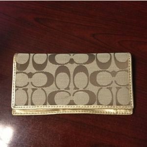 Coach Checkbook Cover