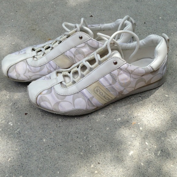 SOLD!!! White Coach sneakers