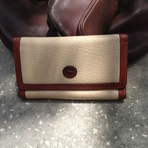 SOLD Authentic Dooney and Bourke check size wallet
