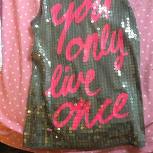 🎽 Sequin Victoria secret tank