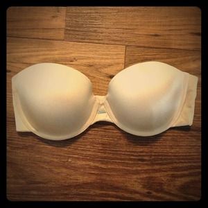 Nude strapless bra 34D