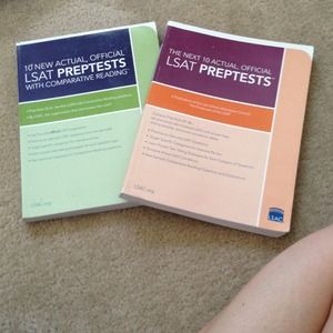 LSAT prep test review books. SOLD ❌