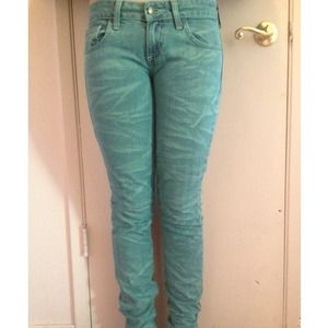 Teal Wildfox jeans